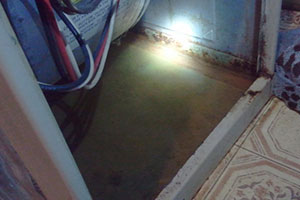 Water in furnace
