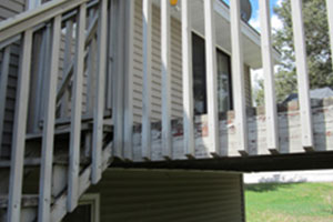 Incorrect railing connection